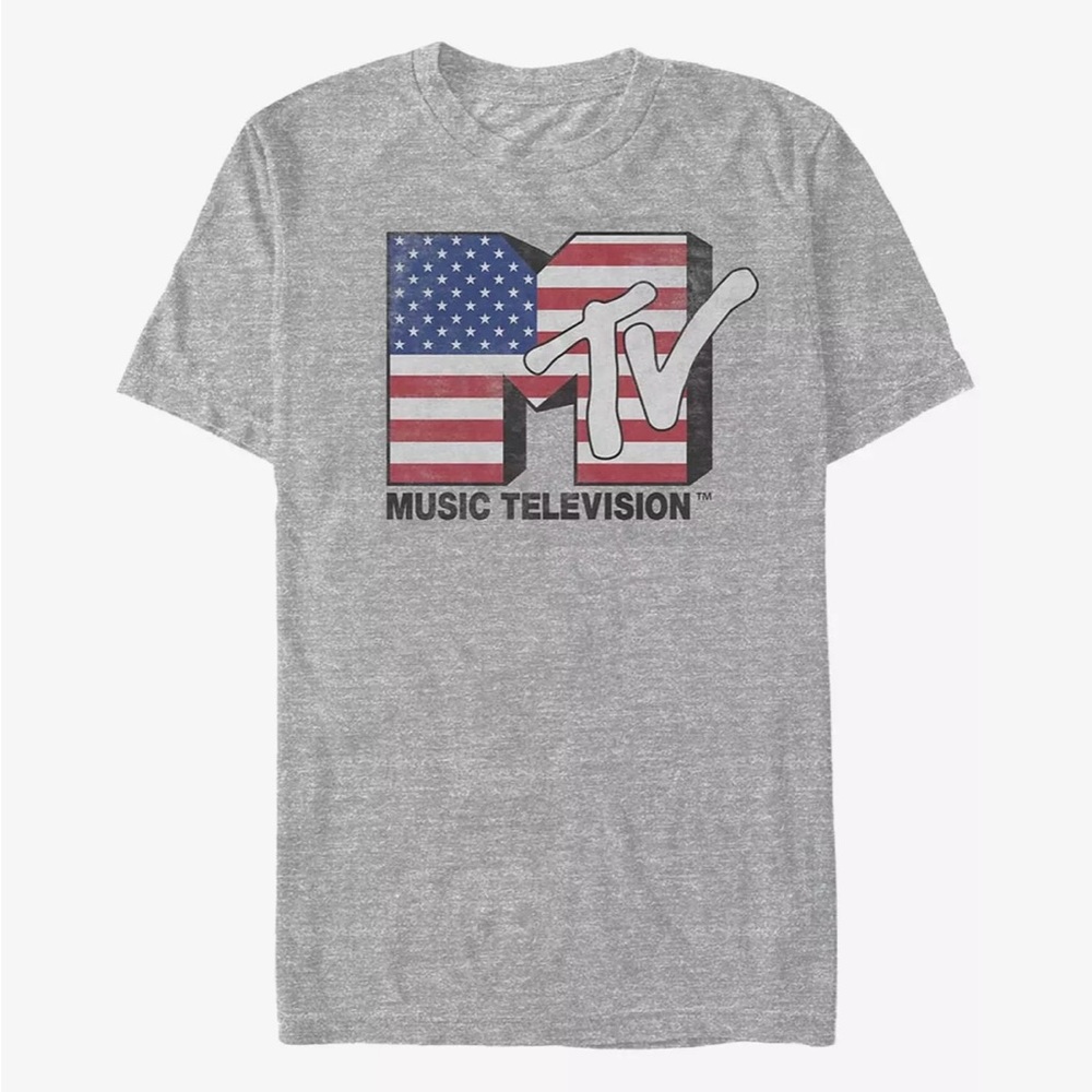 MTV Graphic Patriotic Vintage Style Y2K T-Shirt